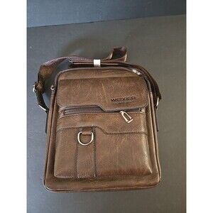 New WEIXIER Men Crossbody Bag Shoulder Bag PU Leather Messenger Bag Handbag